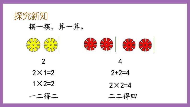 冀教版数学二年级上册 3.3《2和3的乘法口诀》课件03