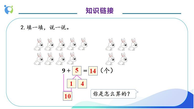 【核心素养】人教版数学一年级上册-8.2 8、7、6加几(教学课件)第8页