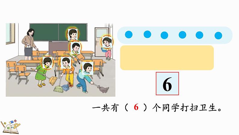 人教版数学一年级上册5.1 6、7的认识 课件第6页