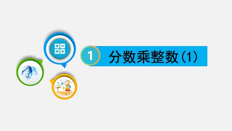 人教版六年级数学上册课件 1分数乘法 第1课时 分数乘整数(1)第1页