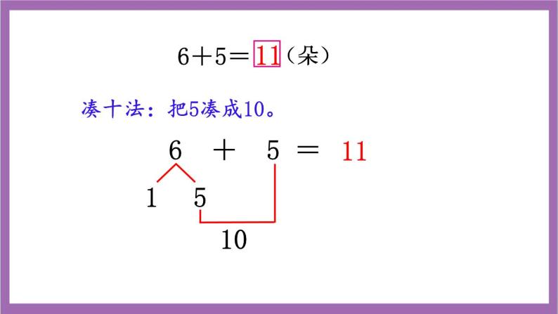 西师大版数学一年级上册5.3 7，6加几 课件08