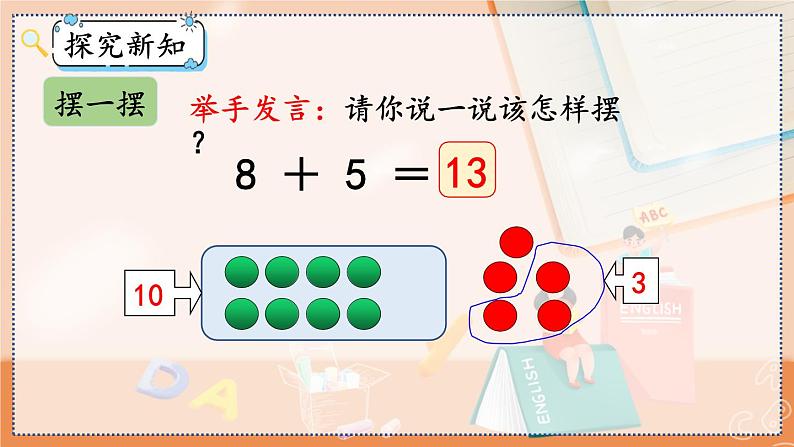 第八单元 20以内的进位加法 8.3 8、7、6加几 人教数1上【课件+教案+习题】05