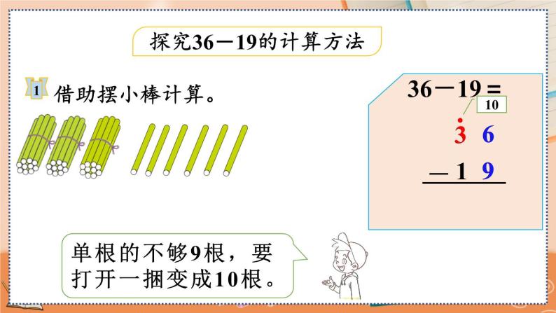 第二单元  100以内的加法和减法（二）  2.2.2 两位数减两位数（退位）笔算 人教数2上【课件+教案+习题】04