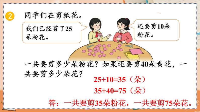 第二单元  100以内的加法和减法（二）  2.3.7 练习六 人教数2上【课件+习题】05