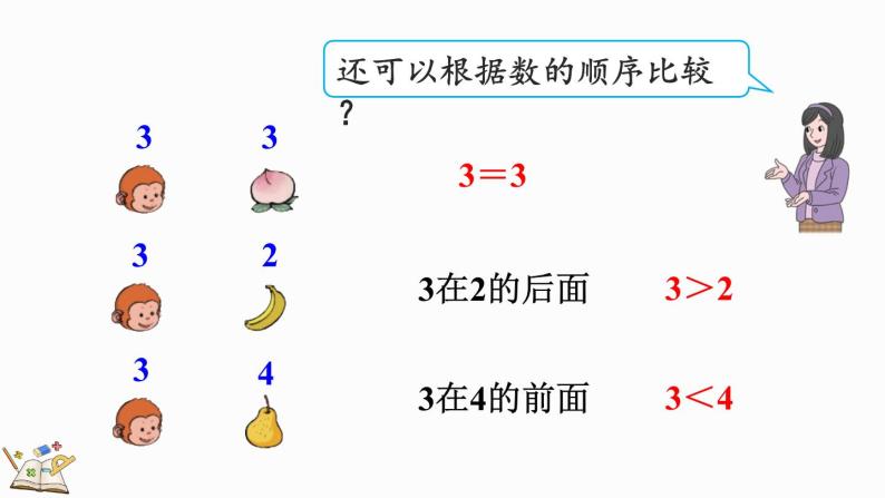 人教版数学一年级上册 3.2 比大小 课件08