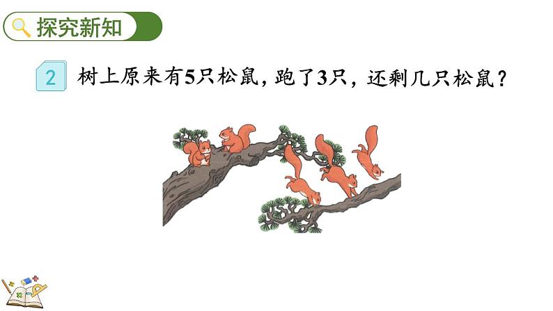 人教版数学一年级上册 3.11 5以内数的减法 课件第3页