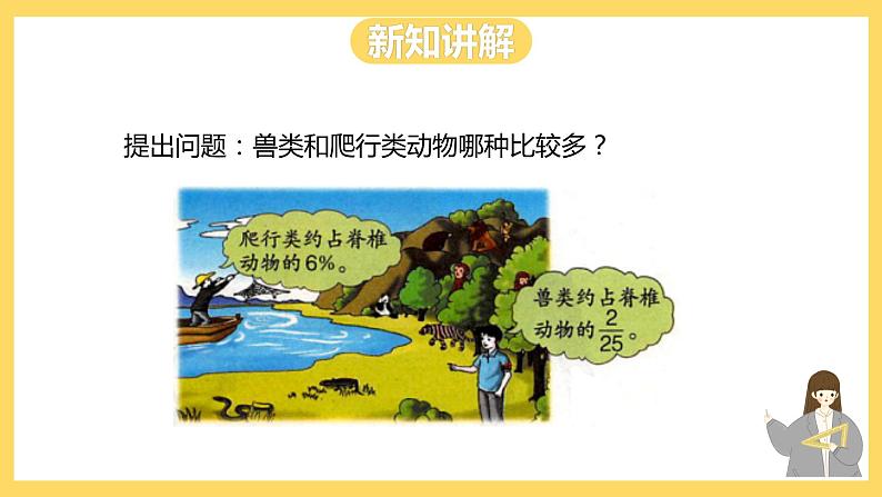 冀教版数学六上 3.2百分数与分数的互化 课件+教案04