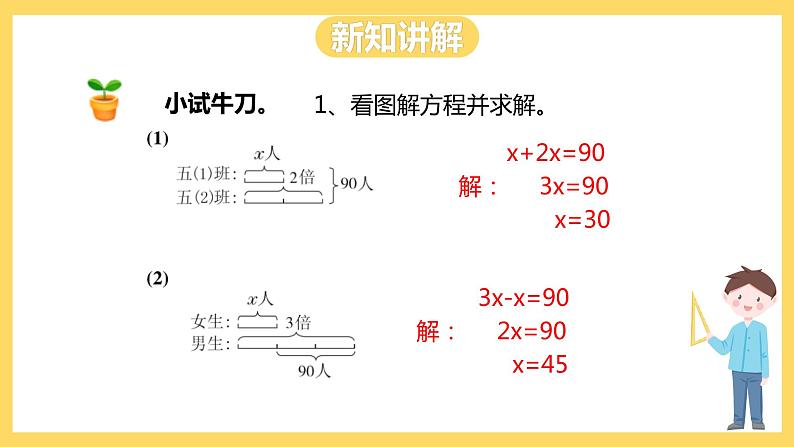 冀教版数学五上 8.7 列方程解决两个未知数的实际问题 课件+教案08