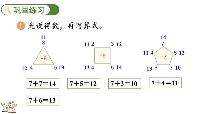 人教版数学一年级上册8.7 练习二十二(教学课件)06