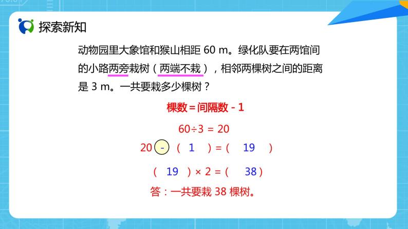 【核心素养目标】人教版小学数学五年级上册 7.2《植树问题（2）》课件+教案+同步分层作业（含教学反思和答案）05