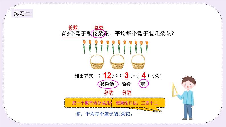 奥数二年级上册 第14讲:分一分除法 课件+教案05