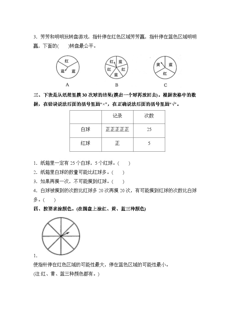 人教版五年级数学上册第4单元测试卷（A卷）02