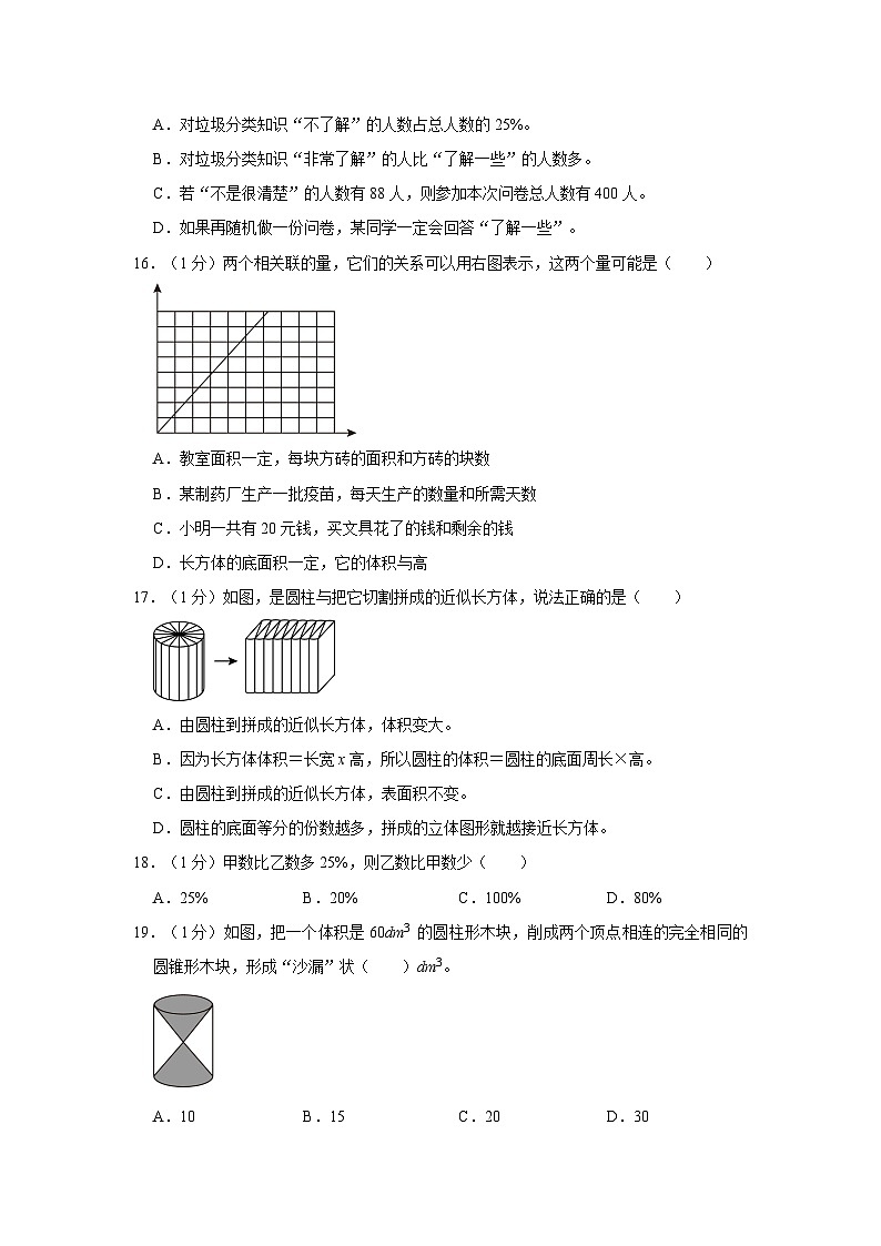 2022-2023学年山东省烟台市莱山区五年级下学期期末数学试卷(含解析)第3页