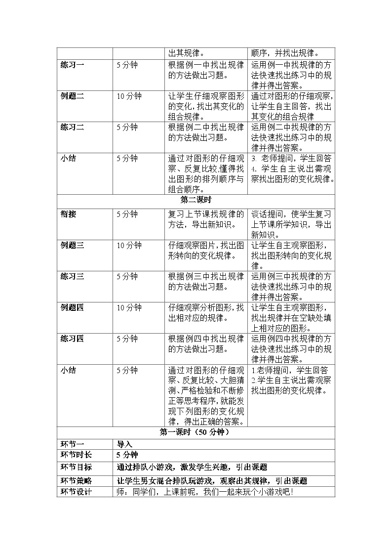 奥数一年级下册 第9讲：图形找规律 课件+教案+作业03