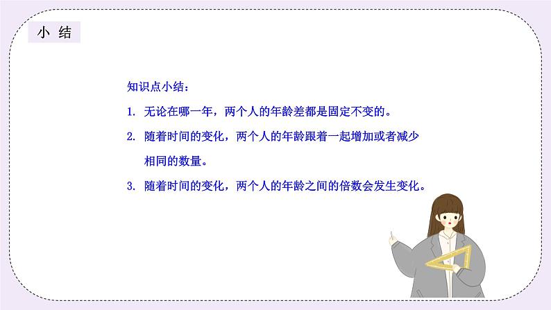 奥数四年级下册 第6讲:年龄问题 课件+教案+作业07