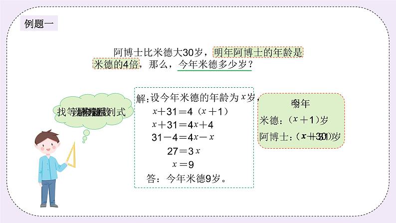 奥数六年级下册 第5讲:列方程解应用题 课件第3页