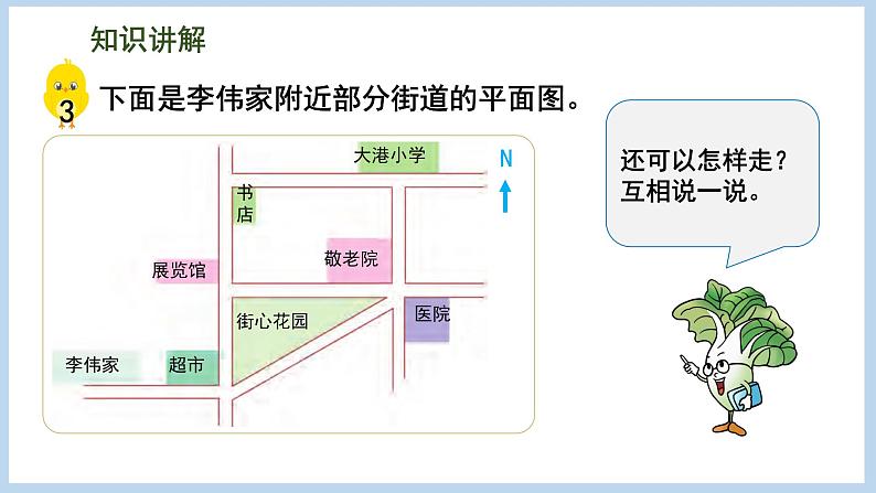 5.3 用方向和距离描述简单的行走路线(课件)苏教版六年级下册数学第7页