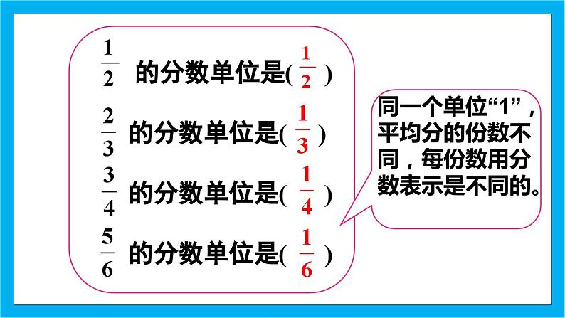 【核心素养】人教版小学数学五年级下册 4.2 分数的产生和意义2 课件第7页