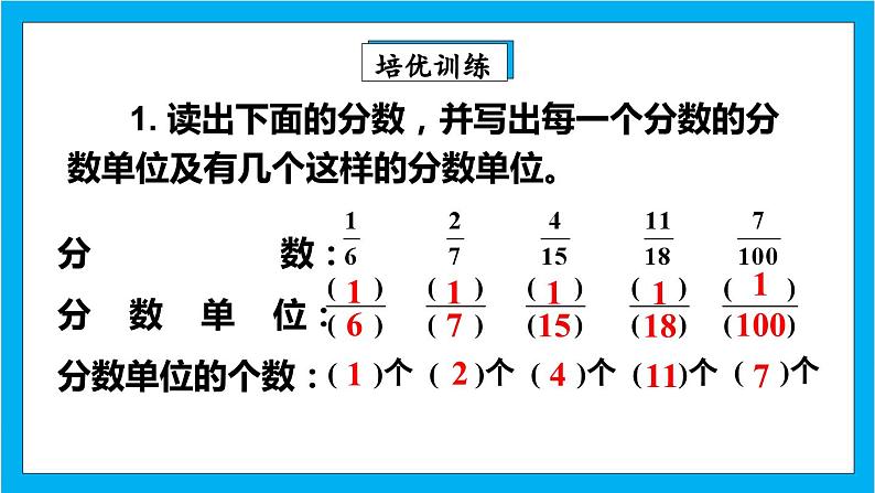 【核心素养】人教版小学数学五年级下册 4.2 分数的产生和意义2 课件第8页