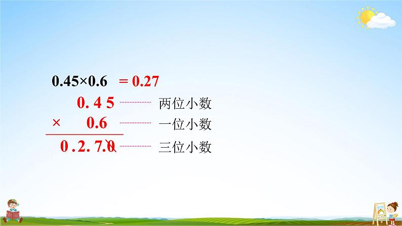 人教版数学五年级上册《1-3 小数乘小数(1)》课堂教学课件PPT公开课08