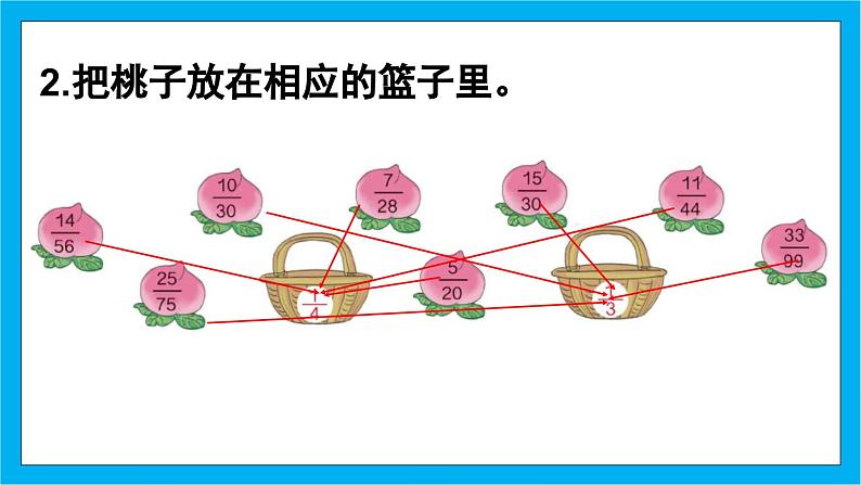 【核心素养】人教版小学数学五年级下册 4.12 约分2 课件 教案(含教学反思)导学案08