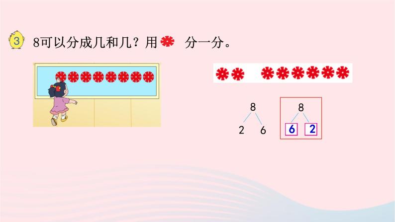 小学数学苏教版一年级上册第七单元分与合第4课时8的分与合课件05