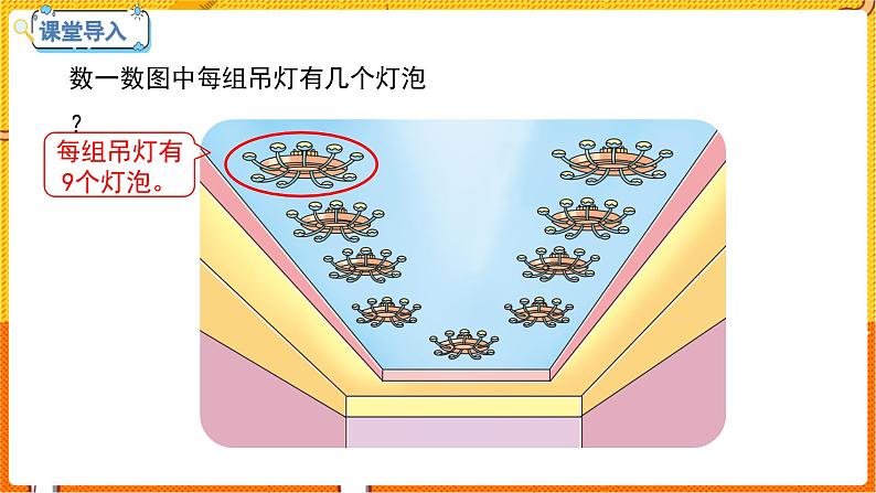 数学冀教二(上)第7单元:表内乘法和除法(二) 课时5 9的乘法口决 教学课件第3页