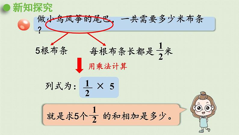 六年级上册分数乘整数课件PPT第5页