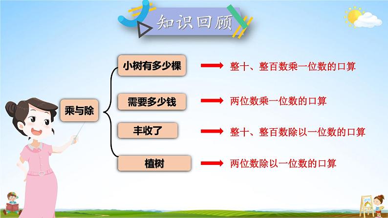 北师大版数学三年级上册《四 乘与除 练习三》课堂教学课件PPT公开课02