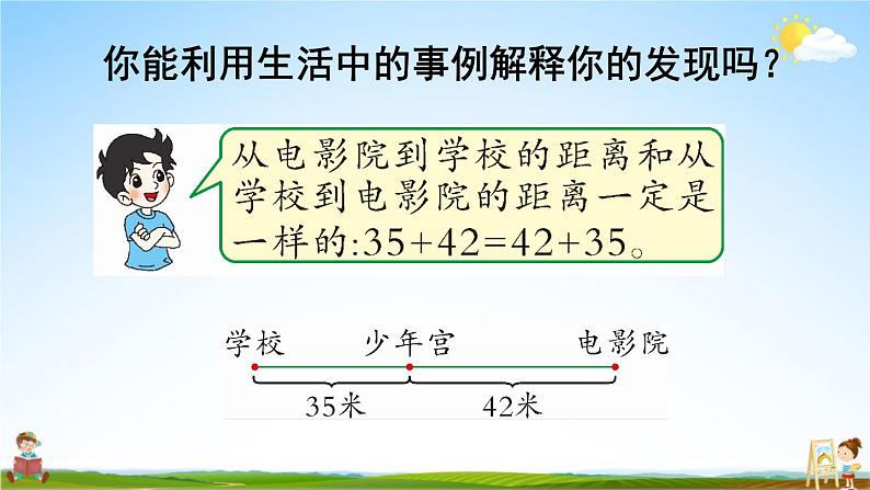 北师大版四年级数学上册《四 运算律 第3课时 加法交换律和乘法交换律》课堂教学课件PPT公开课第8页