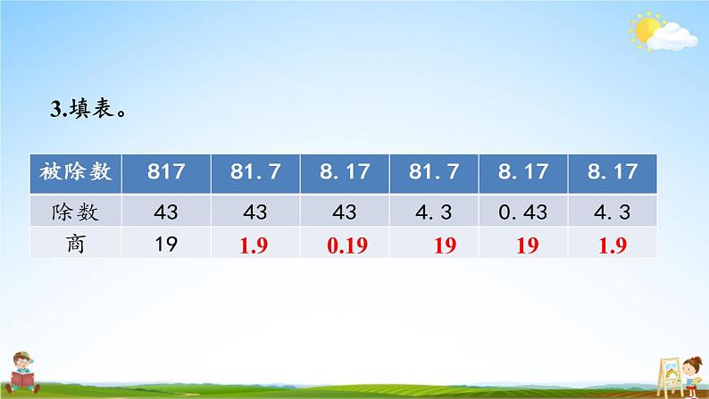 西南师大版五年级数学上册《三 小数除法 练习十六》课堂教学课件PPT公开课第4页