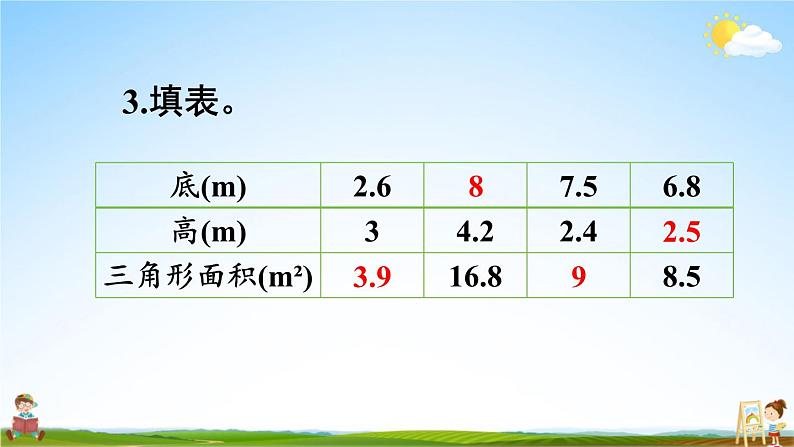 西南师大版五年级数学上册《五 多边形面积的计算 练习二十》课堂教学课件PPT公开课第5页
