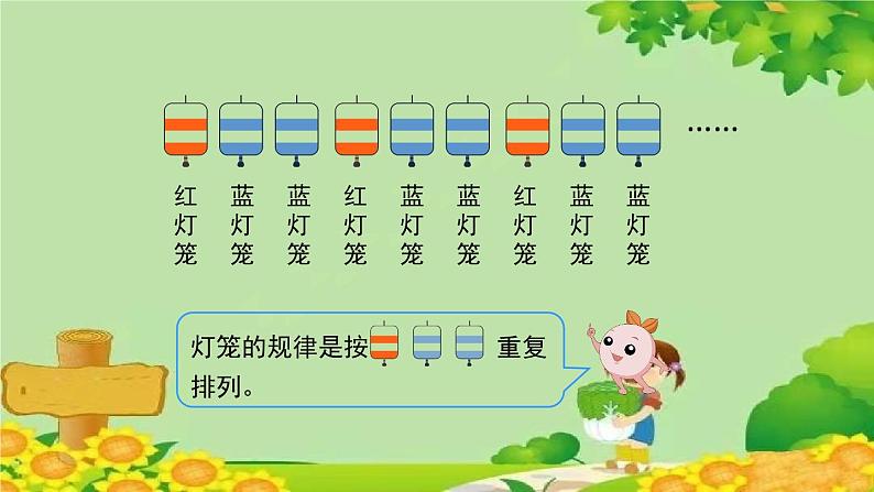 人教版一年级数学下册 7.1《找规律(一)》 课件05