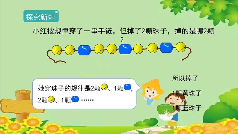 人教版一年级数学下册 7.3《找规律(三)》 课件第5页