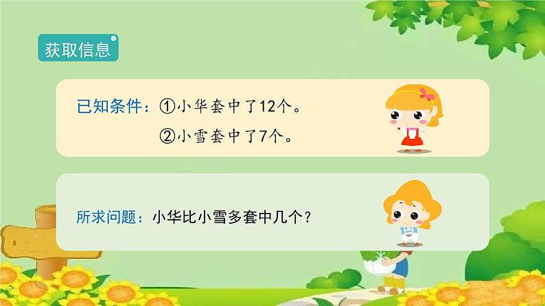 人教版一年级数学下册 2.3.3《解决问题(二)》 课件第4页