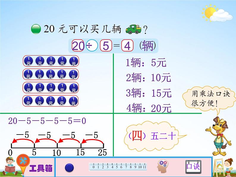 北师大版二年级数学上册《七 分一分与除法 第5课时 小熊开店》课堂教学课件PPT公开课第3页