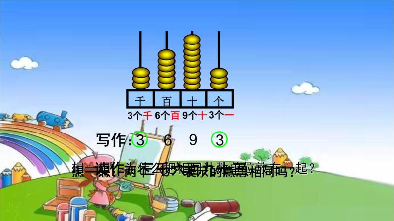 青岛版（六三制）数学二年级下册 二 游览北京——万以内数的认识 2 万以内数的认识课件04