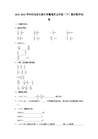 2022-2023学年河北省石家庄市藁城区五年级（下）期末数学试卷