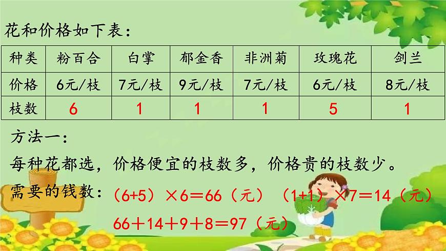 冀教版數(shù)學(xué)三年級(jí)上冊(cè) 2.8   解決問題課件第4頁(yè)