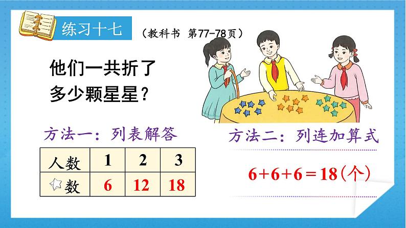 人教版小学数学一年级下册 第6单元 练习十七 课件第2页