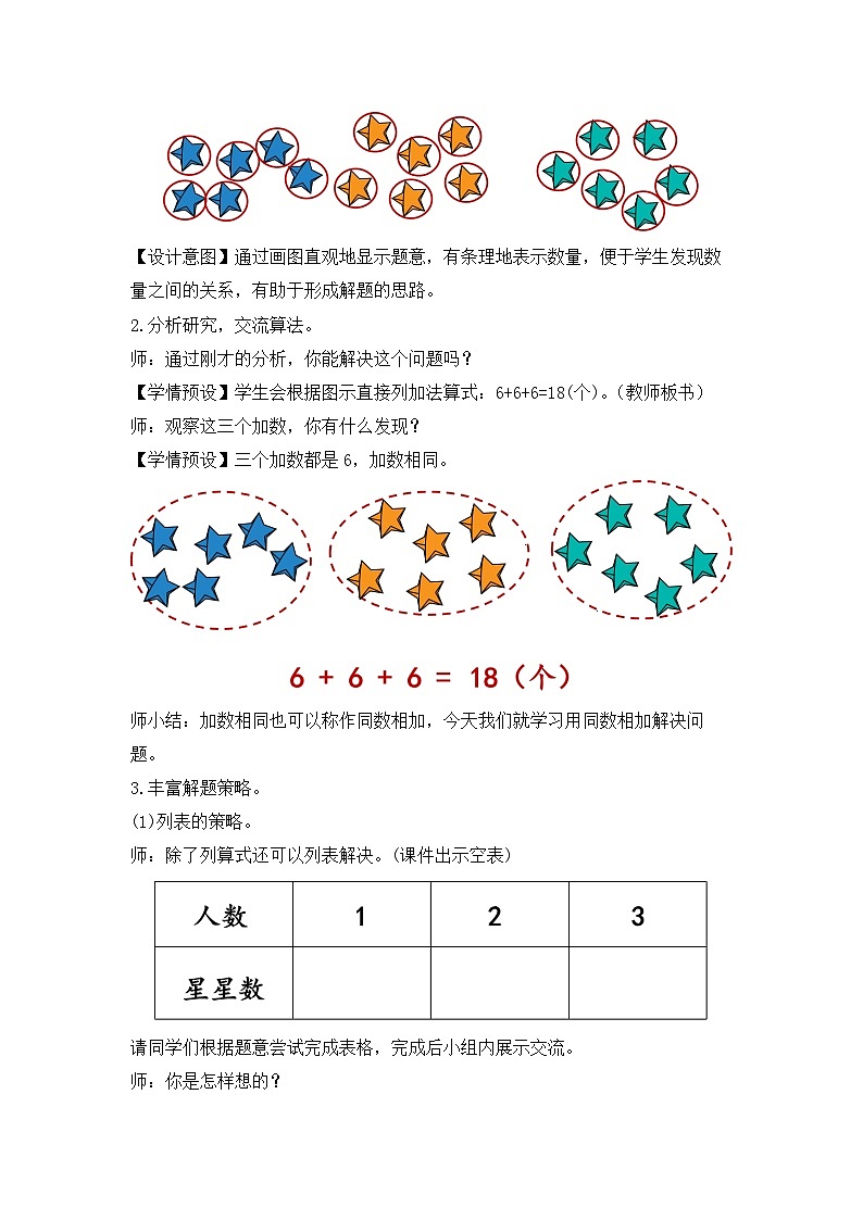 人教版數(shù)學(xué)一下6.11《用連加解決問(wèn)題》教學(xué)設(shè)計(jì)第3頁(yè)