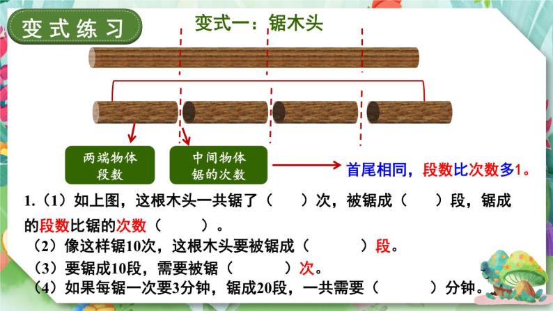 苏教版三年级上册数学间隔排列（探索规律）练习课课件07