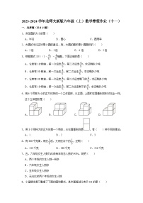 寒假作业（十一）（作业）北师大版六年级上册数学