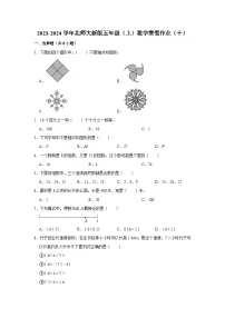 寒假作业（十）（作业）北师大版五年级上册数学
