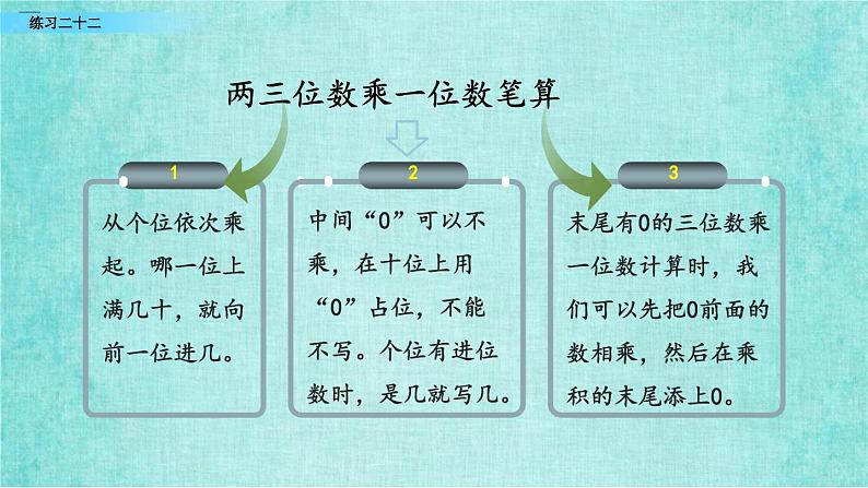 西师大版数学三年级上册课件教学第九单元总复习9.6练习二十二第6页