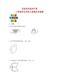 （期末典型题）多边形的面积计算（易错专项突破）-小学数学五年级上册期末高频易错题（人教版）