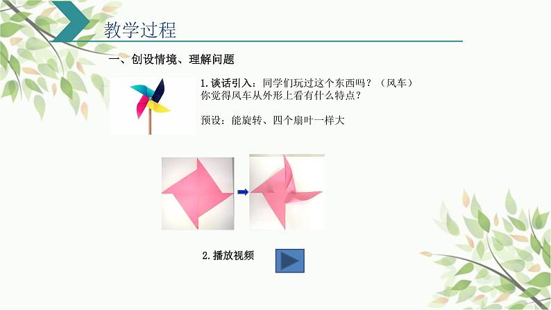 人教版五年级下册数学《旋转》(课件)第2页