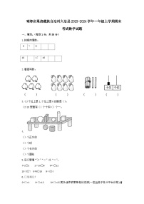 青海省果洛藏族自治州久治县2023-2024学年一年级上学期期末考试数学试题
