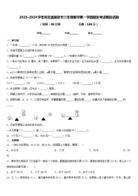 2023-2024学年河北省保定市三年级数学第一学期期末考试模拟试题含答案