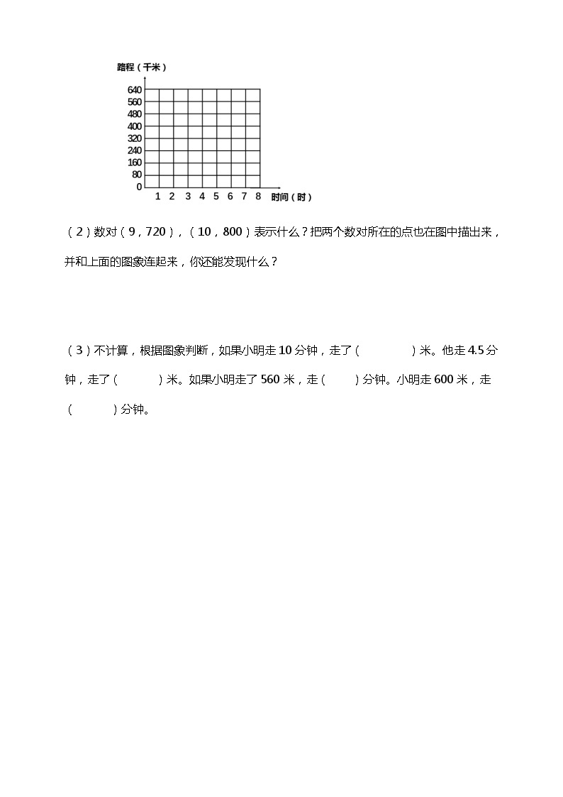 六下第三单元第三课时正比例的图像（试卷）03